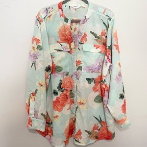 Calvin Klein Floral Blouse 2XL